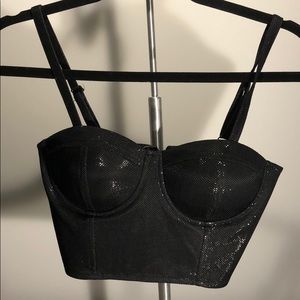 Black Shine Bustier